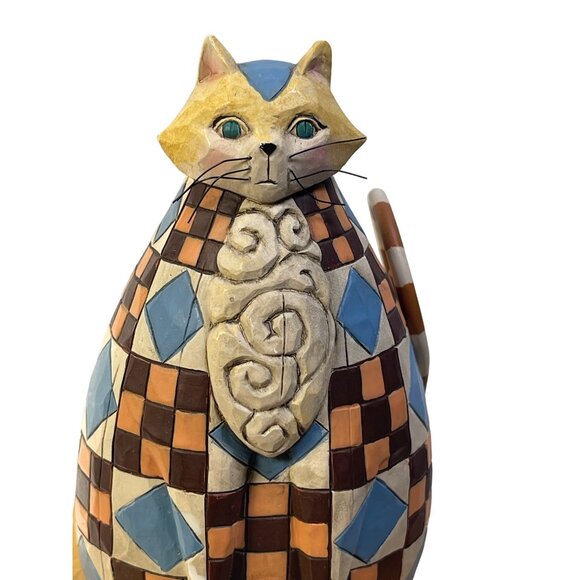 Vintage 2003 Jim Shore x Enesco Heartwood Creek ABIGAIL Cat Figurine in Box 6” - Picture 3 of 10
